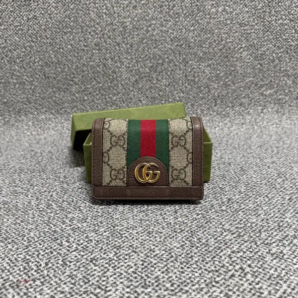 [BUNJANG] Gucci GG Ophidia Kid Leather Bi-fold Wallet / 구찌 GG 오피디아 여성 중지갑 키드지갑