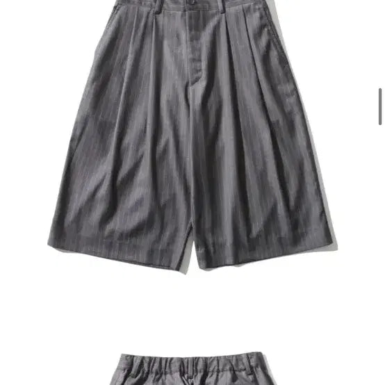 [BUNJANG] Urbanstuff Stripe Bermuda Shorts (Dark Gray) / 어반스터프 스트라이프 버뮤다 팬츠 (다크 그레이)