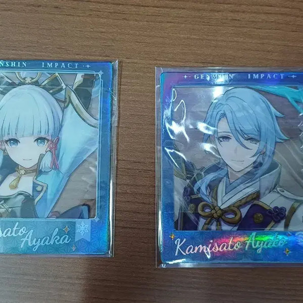 [BUNJANG] Genshin Impact Cafe Clear Polaroid Ayaka & Ayato Set / 원신카페 투명폴라 아야카&아야토 세트