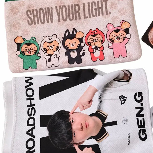 [BUNJANG] Gen.G Fan Zone Pouch & Cheering Towel Set / 젠지 팬존 굿즈