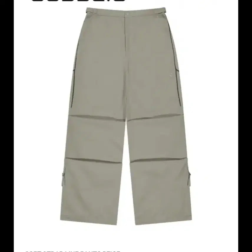 [BUNJANG] KOSEIO Soft Strap Line Pants Beige / 코이세이오 소프트 스트랩 라인 팬츠 베이지