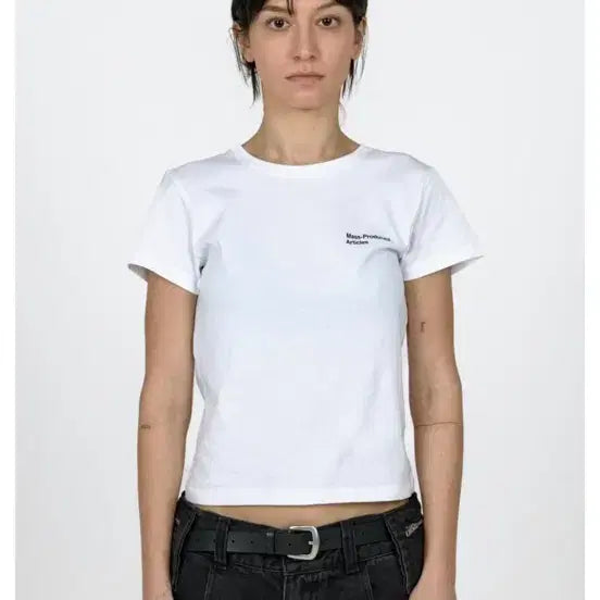[BUNJANG] Plastic Product Short Sleeve T-Shirt White S / 플라스틱 프로덕트 반팔티 화이트 s