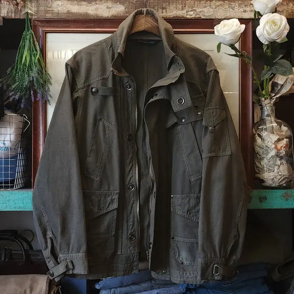 [BUNJANG] Ralph Lauren 90s Military Biker Field Jacket / 90s 폴로 필드자켓 밀리터리 바이커 봄버자켓 랄프로렌 봄버자켓 M