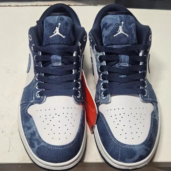 [BUNJANG] Air Jordan 1 Low Denim White New / 에어조던 1 로우 데님  흰색 새상품