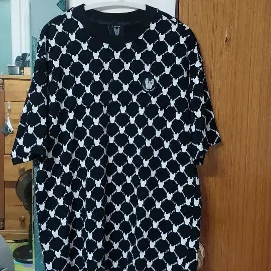 [BUNJANG] LW Collection Black Pattern T-shirt Size M / 라이프워크 반팔티셔츠 M