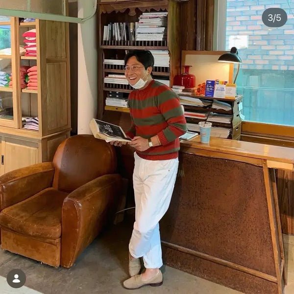 [BUNJANG] Drake's Striped Knitwear / 드레익스 스트라이프 니트 (38)
