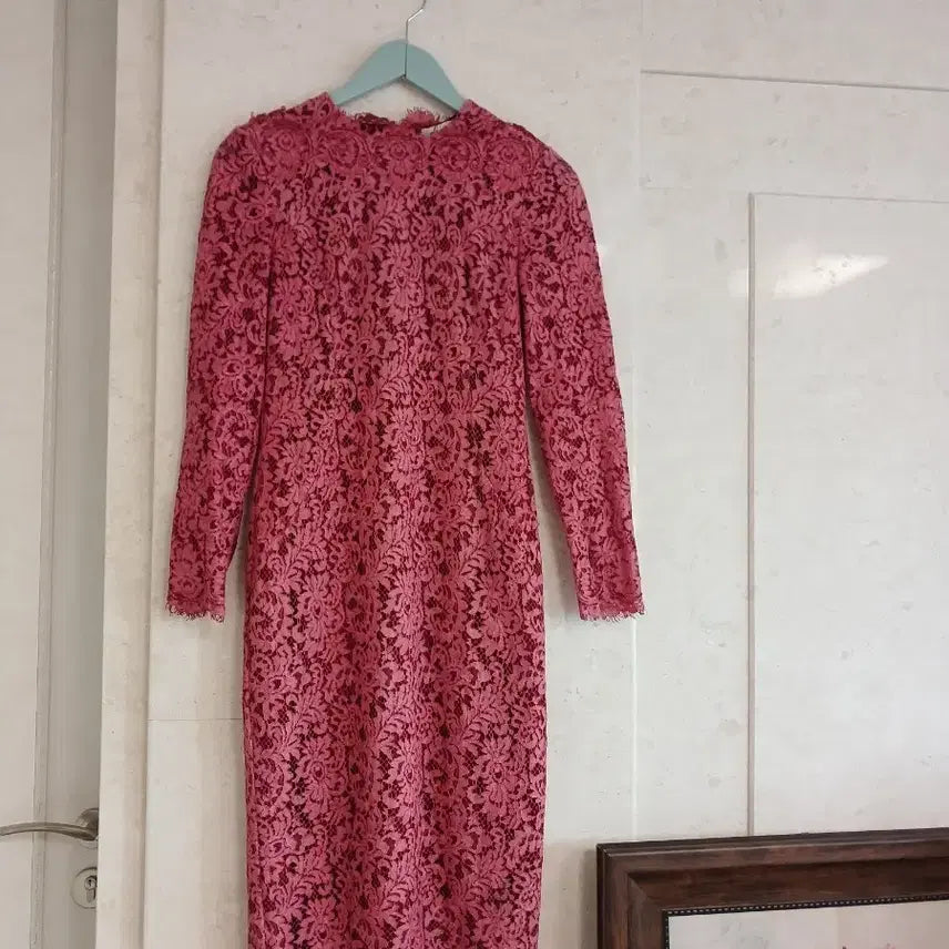 [BUNJANG] MOJO.S.PHINE Lace Dress Pink / 모조에스핀 레이스 원피스 핑크