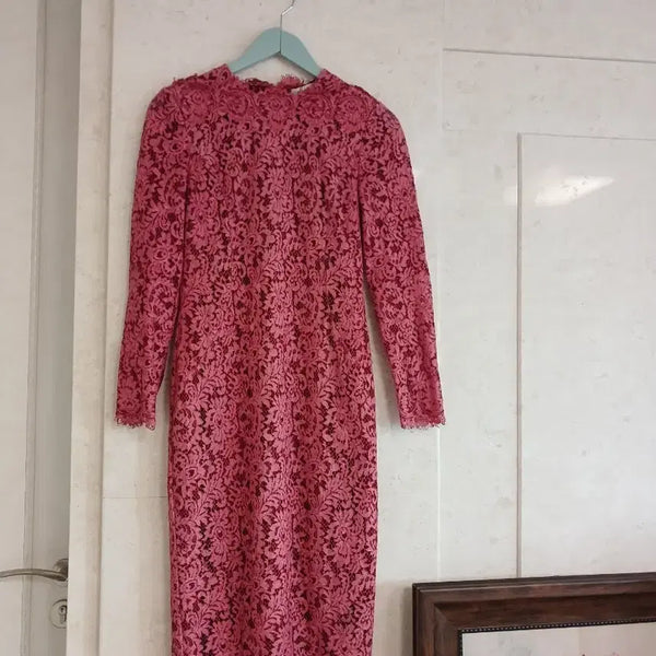 [BUNJANG] MOJO.S.PHINE Lace Dress Pink / 모조에스핀 레이스 원피스 핑크