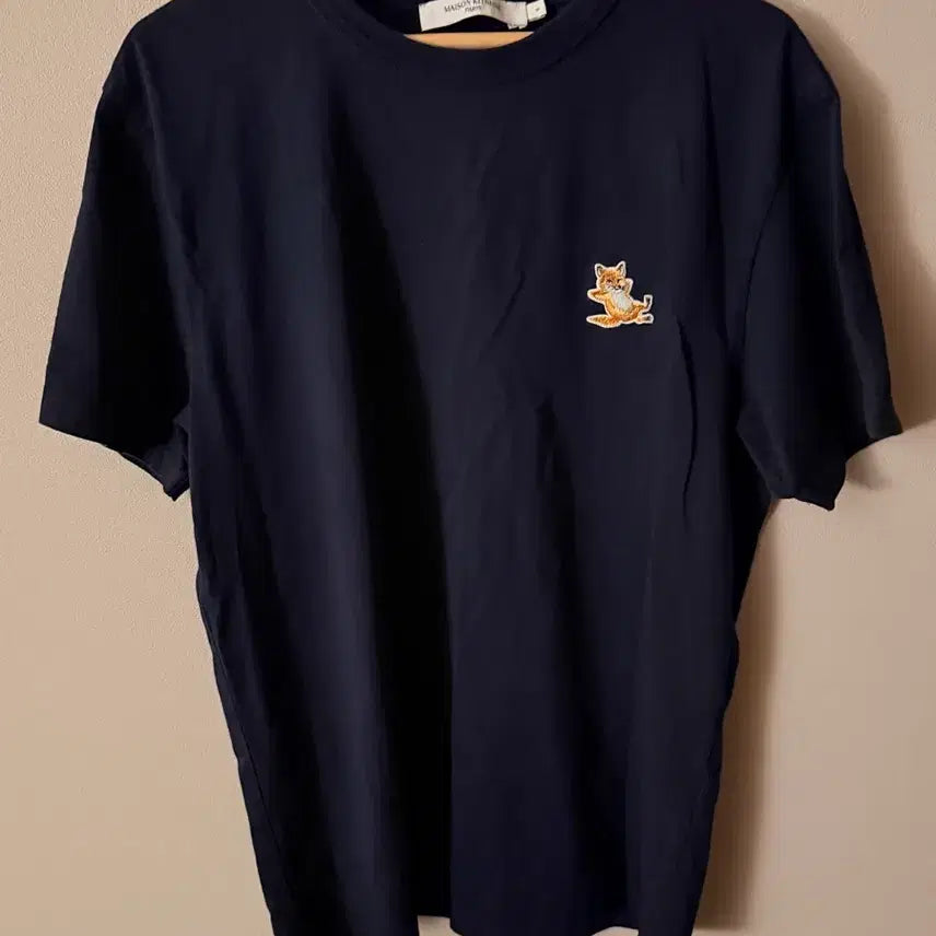 [BUNJANG] Maison Kitsuné Navy Fox Embroidery Short Sleeve T-Shirt Size S / 메종키츠네 반팔 s