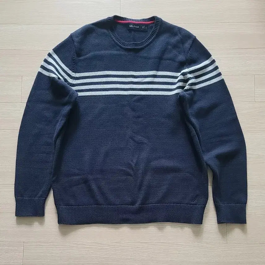 [BUNJANG] Nautica Cotton Knit Pullover Crewneck Sweater / 노티카 춘추용 면니트 풀오버  크루넥니트 스웨터 100 103 105