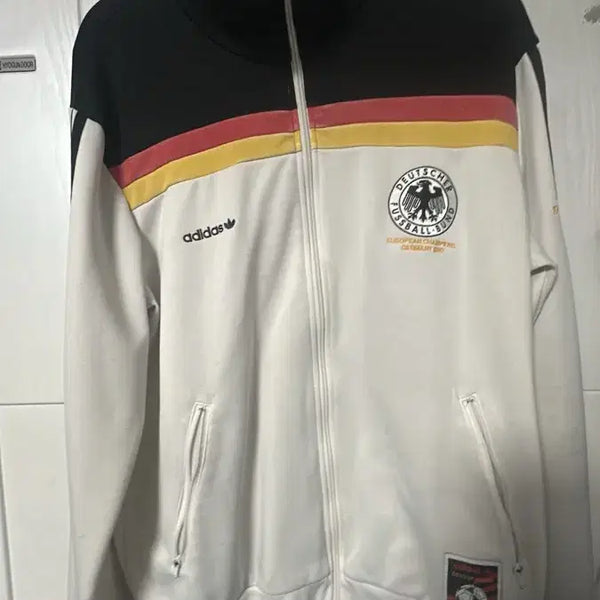 [BUNJANG] Adidas Germany White/Black Track Top 2XL / 아디다스 독일 흰검 트랙탑 2XL