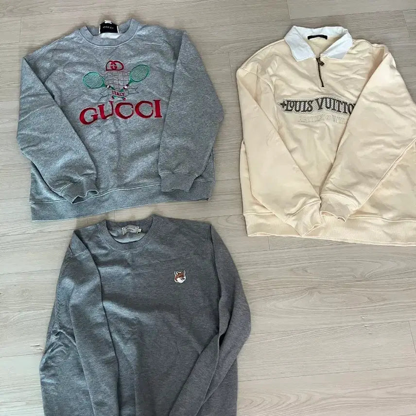 [BUNJANG] GUCCI LOUIS VUITTON MAISON KITSUNE Sweatshirts/Knitwear (KR Sizes 95-105) / 브랜드별(한국사이즈 기준95,100,105) 제품 개당 평균가, 개별 문의 꼭 주세요!