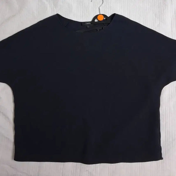[BUNJANG] Theory Black Blouse Top / 띠어리 블랙블라우스55~66 theory블랙티셔츠상의