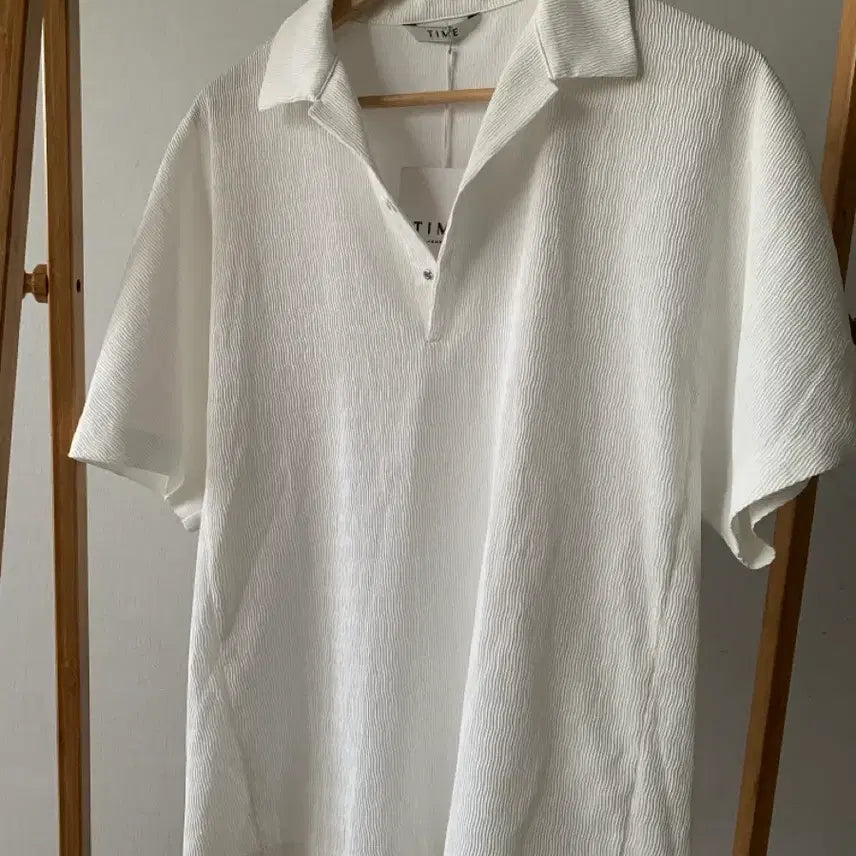 [BUNJANG] Time Homme Men's Ribbed T-Shirt Size 95 / 타임 옴므 남성 골지 티셔츠 95