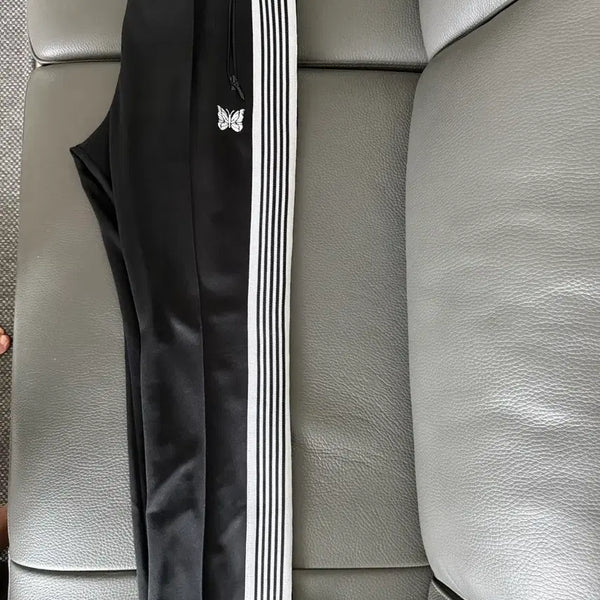 [BUNJANG] Needles LHP Narrow Track Pants Black/White M / 니들스 LHP 네로우 검/흰 M사이즈