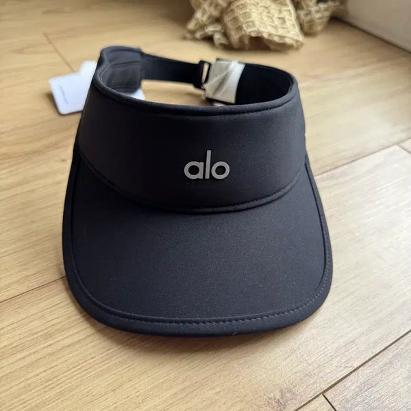 [BUNJANG] Alo Black Logo Strapback Cap / (정품)알로 썬캡, 모자(새상품)선물가능[골프,런닝,캠핑]