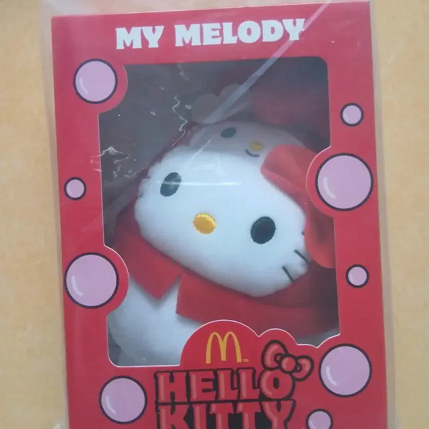 [BUNJANG] McDonald's Hello Kitty x My Melody Collaboration Plush Doll / 맥도날드 헬로키티 버블리 월드 한정판 마이멜로디 인형