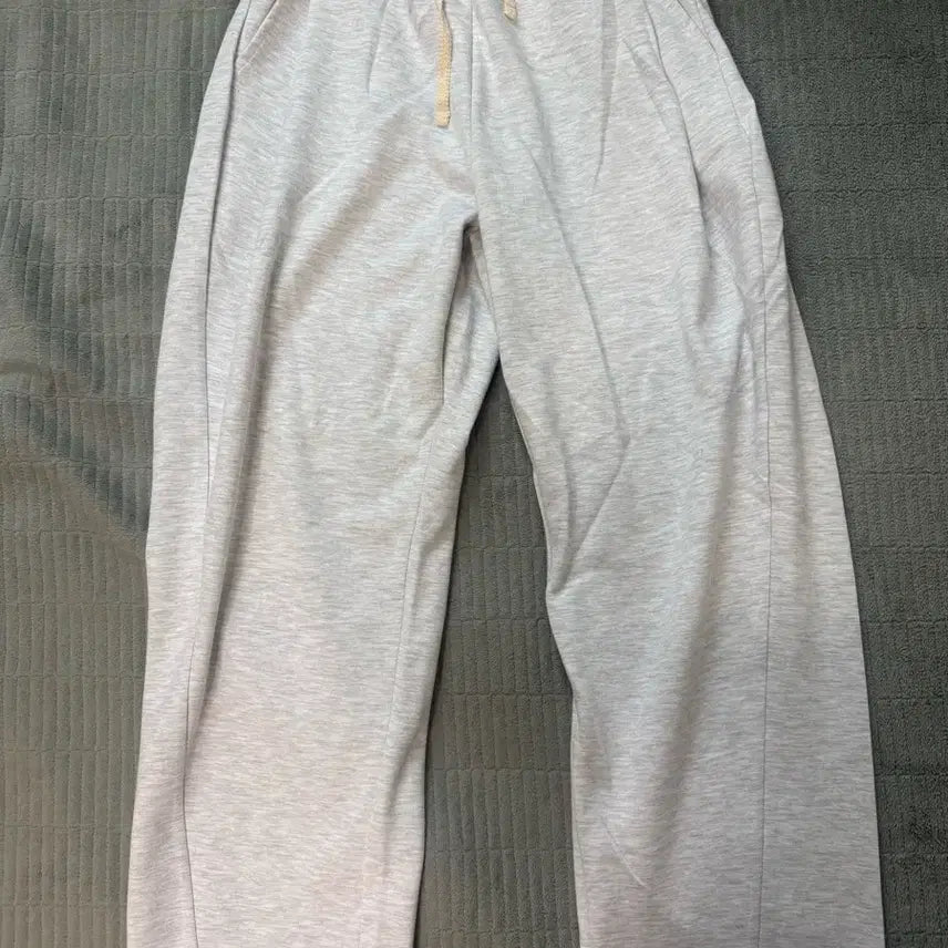 [BUNJANG] NITED Curved Training Pants - Mélange White, XL / 니티드 / 커브드 트레이닝 팬츠 멜란지화이트 / XL