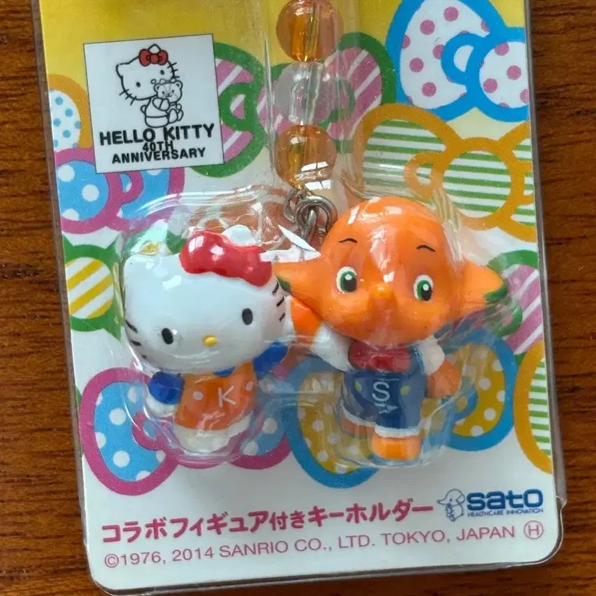 [BUNJANG] Hello Kitty x Sato-chan 40th Anniversary Collaboration Keychain / [고전] 헬로키티 x 사토짱 40주년 콜라보 키홀더