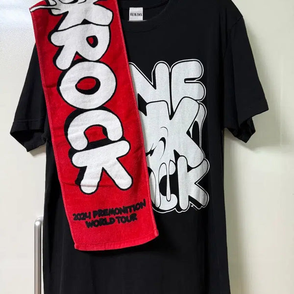 [BUNJANG] ONE OK ROCK Premonition Tour T-Shirt & Towel Set / 원오크락 프리모니션 투어 티셔츠/타올