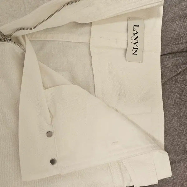 [BUNJANG] Lanvin Ivory Cotton Pants / 랑방 팬츠 아이보리