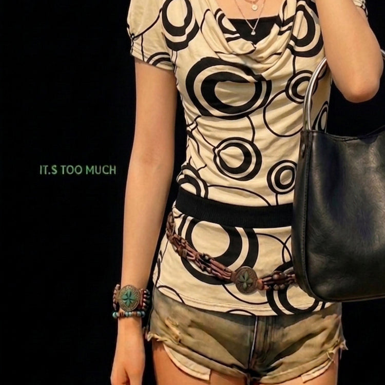 [BUNJANG] Retro Floral Blouse Women's Top / Q2363 복고블라우스 여성티셔츠 여자티셔츠 여성블라우스 플라워블라우스