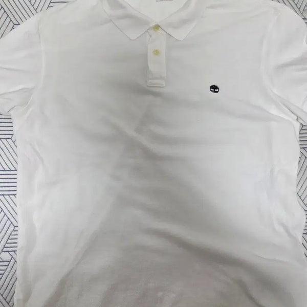 [BUNJANG] Timberland Short Sleeve Polo Shirt White XL / 팀버랜드 반팔 카라티 화이트 xl
