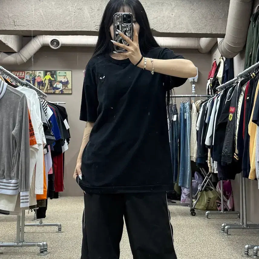 [BUNJANG] Comme des Garçons Black Heart T-Shirt XL / 꼼데가르송 블랙 하트 반팔 티셔츠 S179