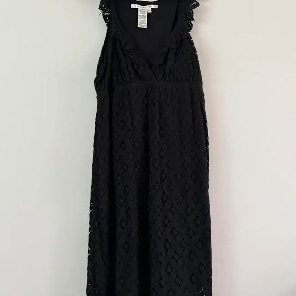 [BUNJANG] MAX STUDIO Black Lace Long Dress / MAX STUDIO 블랙 레이스 롱 원피스
