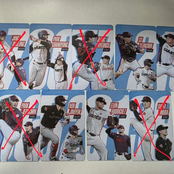 [BUNJANG] Lotte Giants August 2nd Edition Photocard Set (Park Chan-hyung, Go Seung-min, Kim Jin-wook, Noh Jin-hyuk, Rodriguez) / 롯데 자이언츠 8월 2차 포토카드 ( 박찬형 고승민 김진욱 노진혁 로드리게스 )