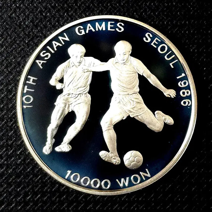 [BUNJANG] 1986 Seoul Asian Games Commemorative Coin 10000 Won Proof Silver Coin / 1986년 제10회 서울아시안게임 기념주화 10000원 미사용 푸르푸 실버코인