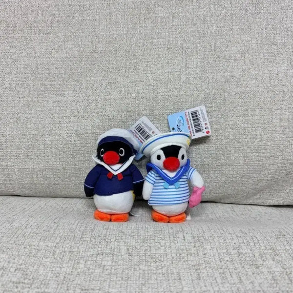 [BUNJANG] Pingu Marine Sailor Pingu Marine Stripe Bag Charm 10cm Keychain Doll / 정품 핑구 마린 세일러 핑가 마린 스트라이프 가방고리 10cm 키링 인형