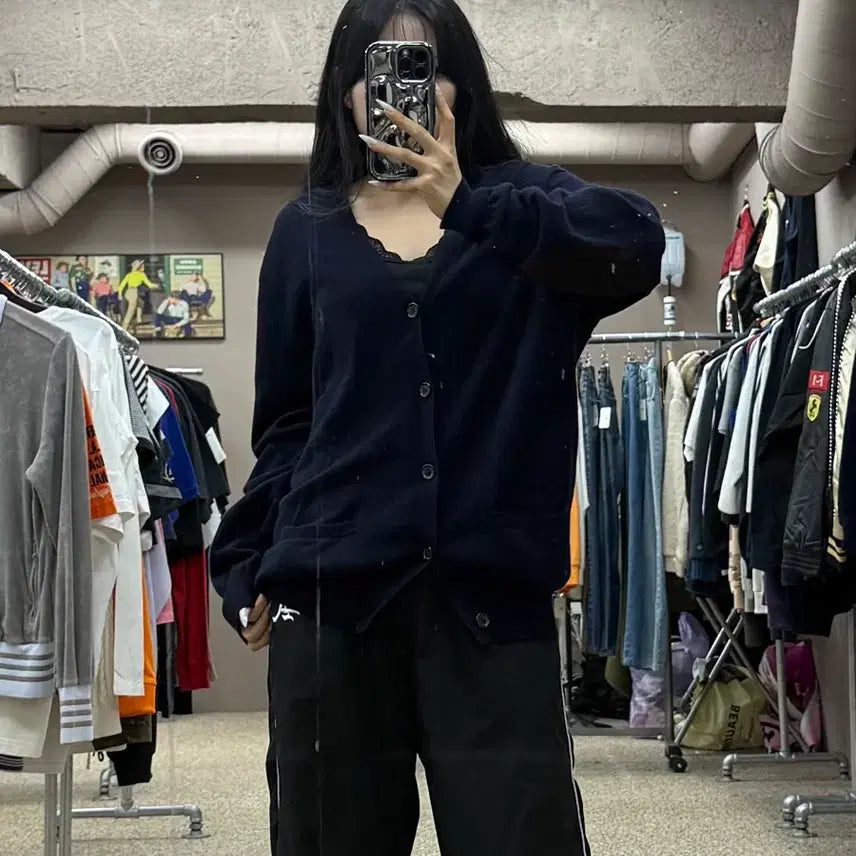 [BUNJANG] Polo Ralph Lauren Elbow Patch Merino Wool Cardigan / 폴로 랄프로렌 엘보 패치 메리노 울 가디건 S182