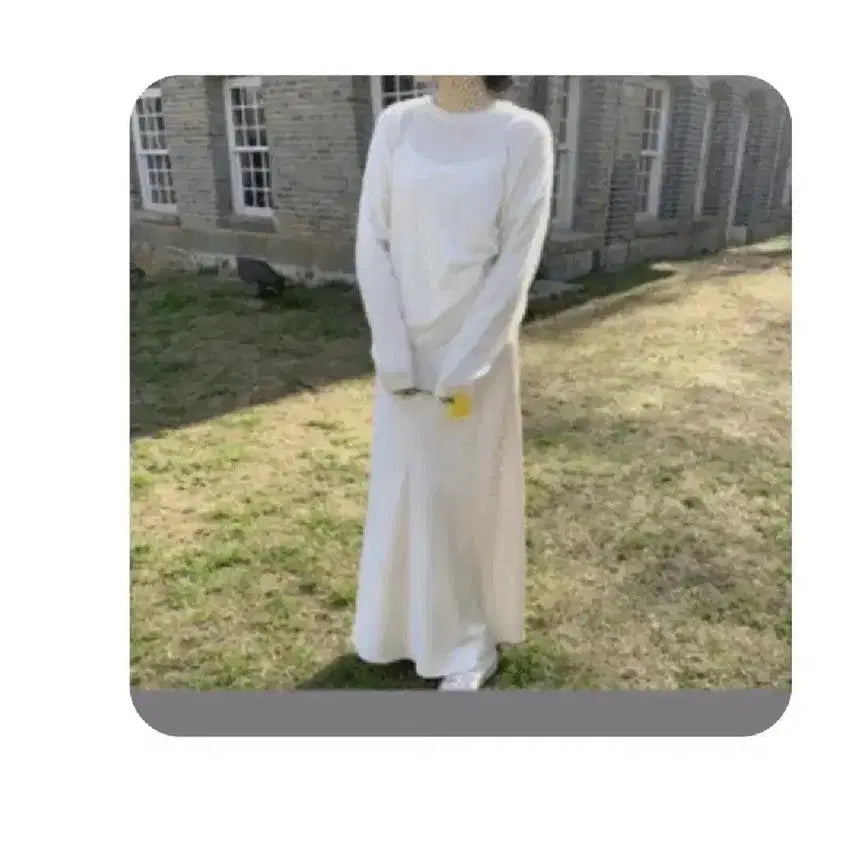 [BUNJANG] Ivory Slip Maxi Dress / 슬립 맥시 원피스 - 아이보리