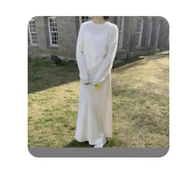 [BUNJANG] Ivory Slip Maxi Dress / 슬립 맥시 원피스 - 아이보리