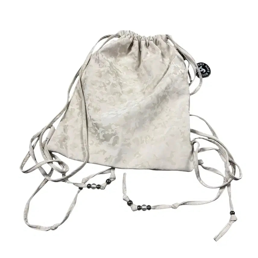 [BUNJANG] The Collector Paige Ivory Camo Gym Bag / 더 콜렉터 패이지 아이보리 카모 짐백