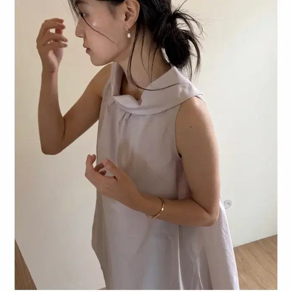 [BUNJANG] NUDE CLASSIC Julie Halterneck Blouse / 누드클래식 줄리 홀터넥 블라우스