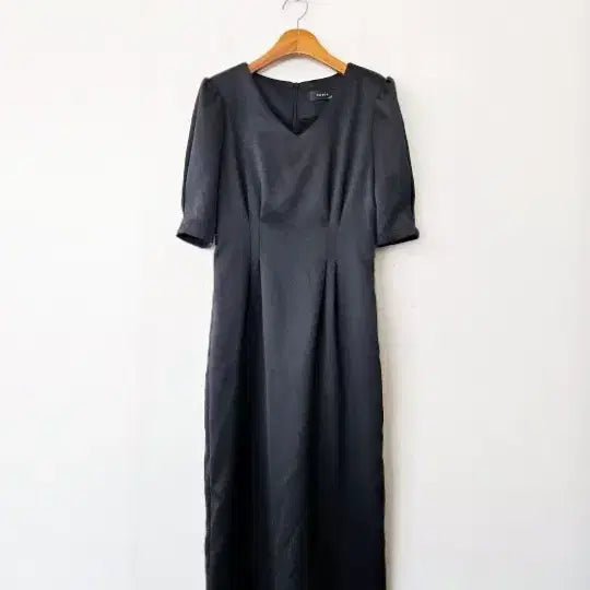 [BUNJANG] Black Satin Dress / 블랙 세틴 원피스
