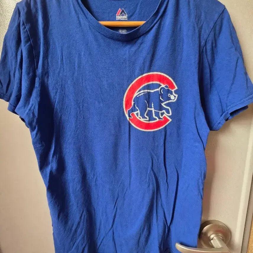 [BUNJANG] Majestic Chicago Cubs Short Sleeve T-Shirt Blue / 마제스틱 시카고 컵스 반팔 티셔츠 블루