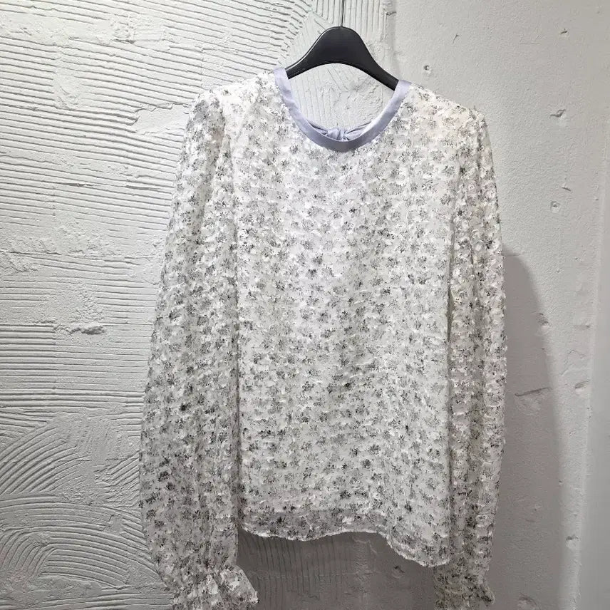 [BUNJANG] Bicini Long Sleeve Chiffon Blouse / 바이씨니 긴소매 블라우스