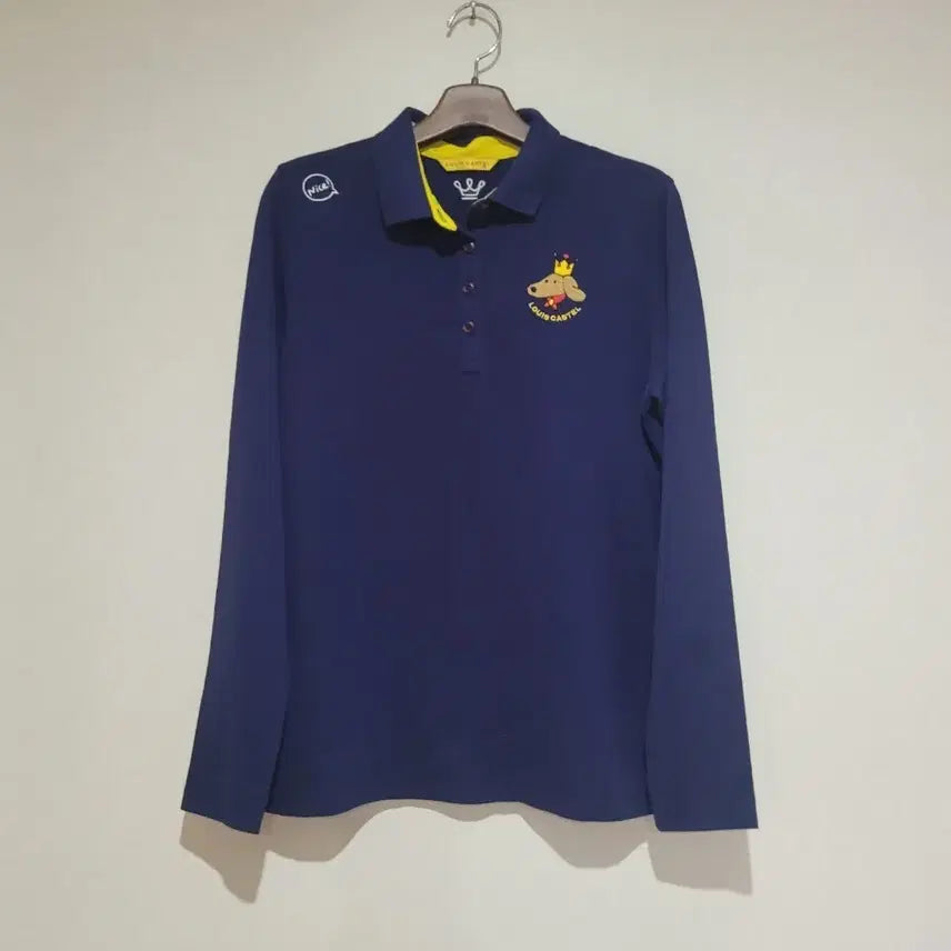 [BUNJANG] Louis Castel Long Sleeve Polo Shirt Navy / 루이까스텔 긴팔 카라티 네이비