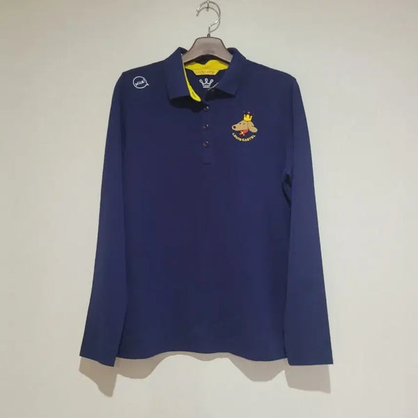 [BUNJANG] Louis Castel Long Sleeve Polo Shirt Navy / 루이까스텔 긴팔 카라티 네이비