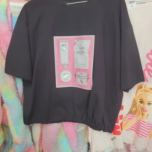 [BUNJANG] Perfume Graphic T-Shirt Black / 퍼품 반팔 티셔츠 블랙수입