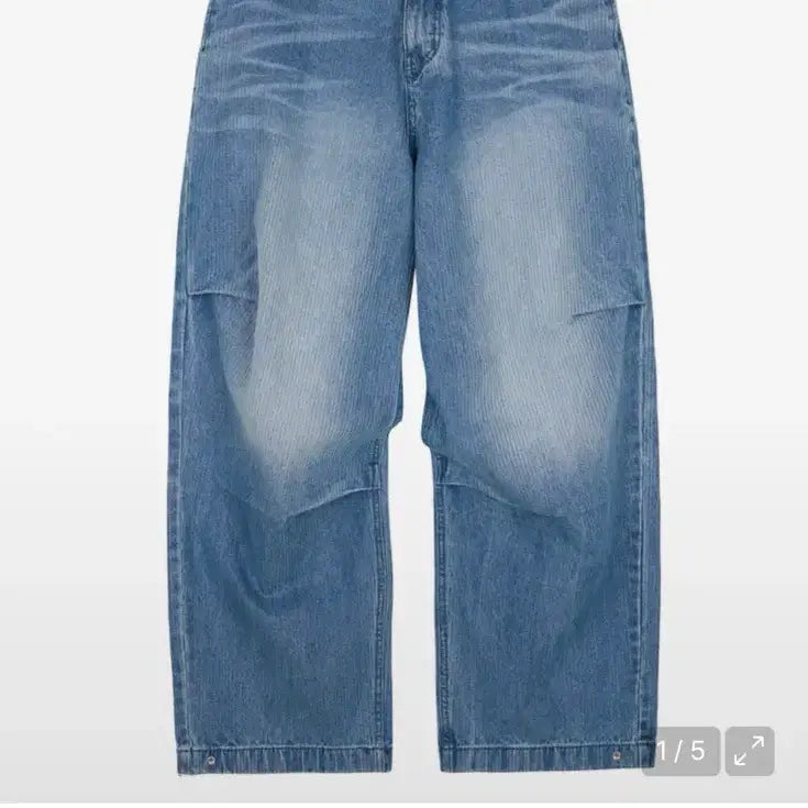 [BUNJANG] etce Vertical Baggy Wide Denim Pants (L) / (L) 이티씨이 etce 버티컬 배기 데님 와이드 팬츠