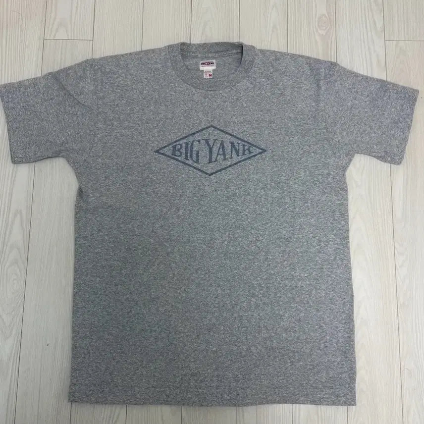 [BUNJANG] Bigyank Logo Short Sleeve T-Shirt (Gray, M) / 빅얀크 로고 반팔 그레이