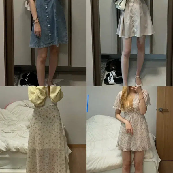 [BUNJANG] Set of 8 Dresses and Skirts / 새상품 원피스 8종 처분 에이블리 하객룩 데이트룩 휴양지
