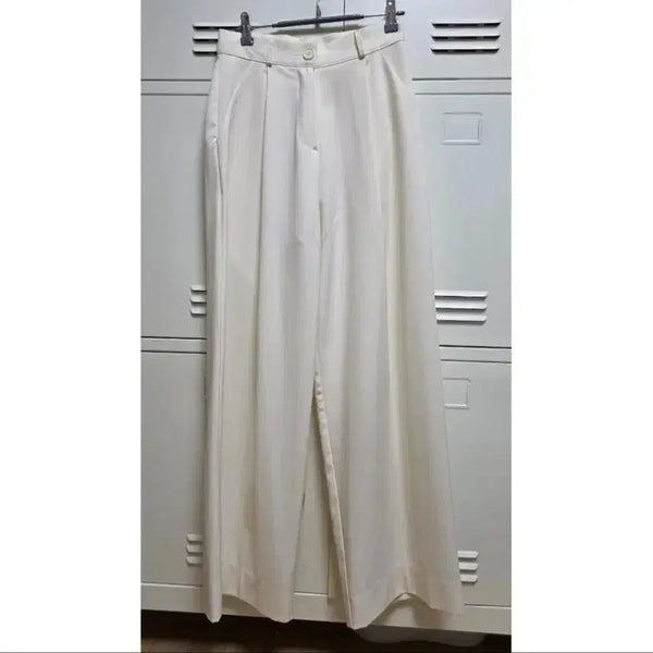 [BUNJANG] One Button Basic Slacks - Ivory, Size S / 원버튼 베이직 슬랙스 - 아이보리,S