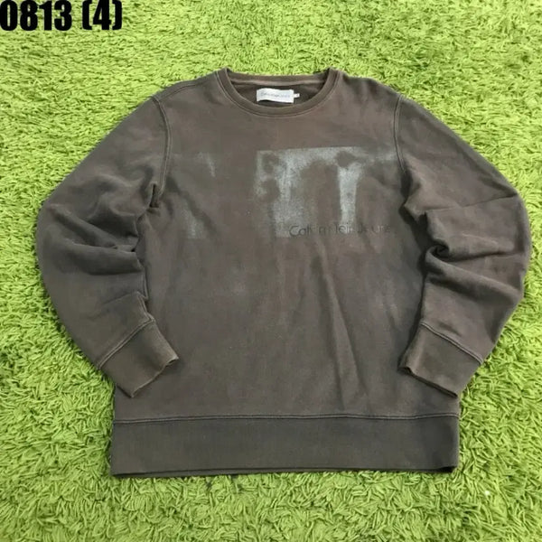 [BUNJANG] Calvin Klein Jeans Brown Sweatshirt 0813 / 캘빈클라인진스 맨투맨 브라운 0813