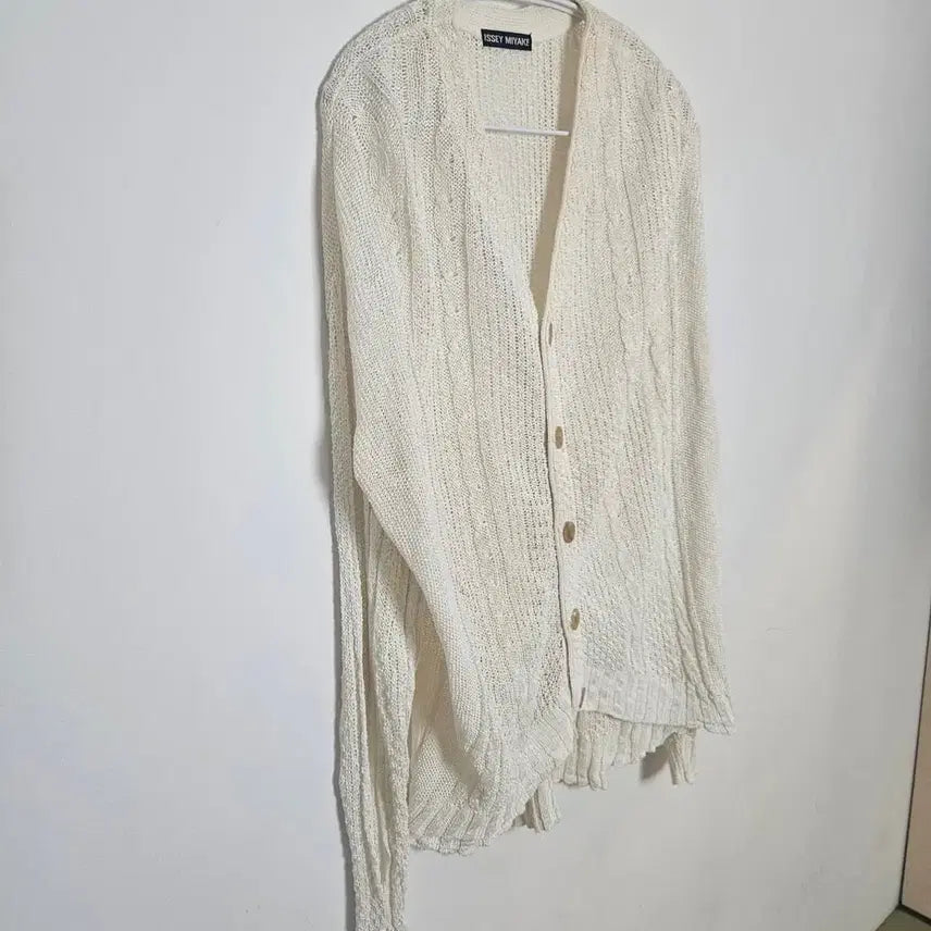 [BUNJANG] Issey Miyake Linen Net Cardigan / 이세이미야케 린넨 네트 가디건