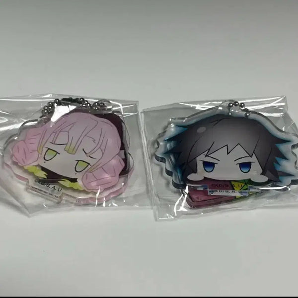 [BUNJANG] Demon Slayer Giyu Mitsuri Acrylic Stand Keyring / 귀멸의 칼날 기유, 미츠리 아크릴 스탠드 키링 / 일본 정품 / 새상품